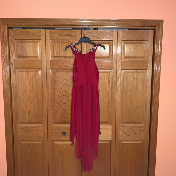 Juniors’ Red Formal Dress - Picture 4 of 5